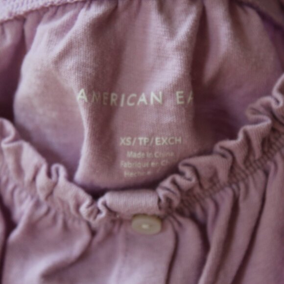 American Eagle Light Purple & Blue Tops Bundle - Picture 5 of 15